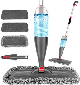 Spray Mop with Washable Pads for Easy Cleaning
