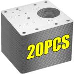 Stainless Steel Cabinet Hinge Repair Plates – 2 Pack