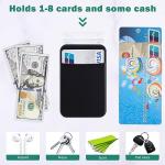 3-Pack Stick-On Phone Card Holder Wallets