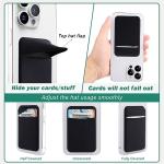 3-Pack Stick-On Phone Card Holder Wallets