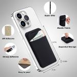 3-Pack Stick-On Phone Card Holder Wallets