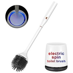 Rechargeable Silicone Toilet Brush and Holder Set