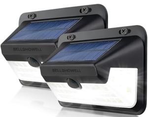 Bright Solar Motion Sensor Lights - 2 Pack