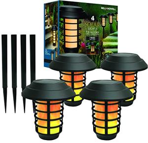 Solar Pathway Lights - Waterproof LED Outdoor Set of 4