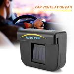 Solar Powered Auto Fan Vent for Cars - Black