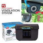 Solar Powered Auto Fan Vent for Cars - Black