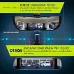 Angel View Wide-Angle Rearview Mirror - Easy Install