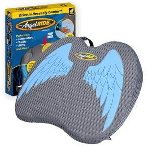 Angel Ride Memory Foam Auto Cushion - Blue Wing