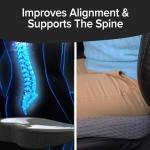 Angel Ride Memory Foam Auto Cushion for Comfort