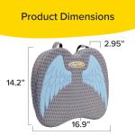 Angel Ride Memory Foam Auto Cushion - Blue Wing