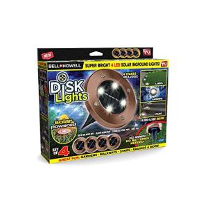 Solar LED Disk Lights - 4 Pack, As Seen on TV