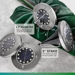 Super Bright Solar Disk Lights for Outdoors (Set of 8)