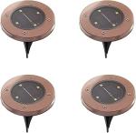 Solar LED Disk Lights - 4 Pack, As Seen on TV