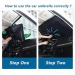 Clover Pattern Folding Sunshade for Car Windows
