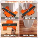 10-Inch Contour Gauge Tool with Lock - Great Gift!