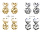 Adjustable Hypoallergenic Earring Lifters - 2 Pairs