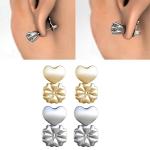 Adjustable Hypoallergenic Earring Lifters - 2 Pairs