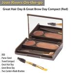 Joan Rivers Compact Hair & Brow Set - Red