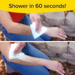 Rinse-Free Bathing Sponge Wipes for Easy Cleaning