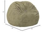 CordaRoy's Convertible Chenille Bean Bag Chair - Moss