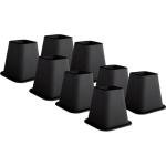 Black Bed Risers - 8 Pack, 6 Inches