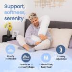 Contour Swan Body Pillow | Cozy Support for Side Sleepers