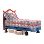 Black Bed Risers - 8 Pack, 6 Inches