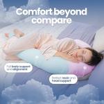 Contour Swan Body Pillow | Cozy Support for Side Sleepers