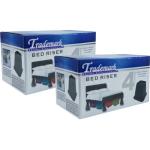 Black Bed Risers - 8 Pack, 6 Inches