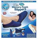 Cozy Washable Memory Foam Slippers - Blue