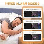 Rainbow LED Digital Alarm Clock with Snooze