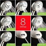 High Pressure 8-Setting Handheld Shower Head