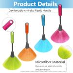 4-Pack Microfiber Feather Duster Set for Cleaning