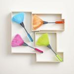 4-Pack Microfiber Feather Duster Set for Cleaning