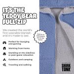 Cozy Reversible Teddy Bear Wearable Blanket