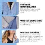 Cozy Reversible Teddy Bear Wearable Blanket