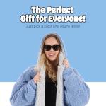 Cozy Reversible Teddy Bear Wearable Blanket