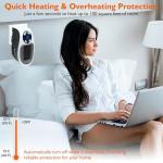 Compact 500W Electric Plug-In Space Heater