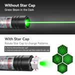 Rechargeable Green Beam Flashlight for Long Distance Use