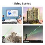 Rechargeable Green Beam Flashlight for Long Distance Use