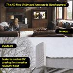 Unlimited HD TV Antenna – Amplified 200 Mile Range