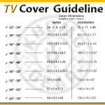 Outdoor TV Cover - Weatherproof Protector for 30-32 Inch TVs