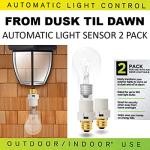 Dual Pack Automatic Dusk-to-Dawn Light Sensors