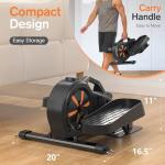 Compact Under Desk Elliptical Leg Exerciser Machine