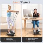 Compact Under Desk Elliptical Leg Exerciser Machine