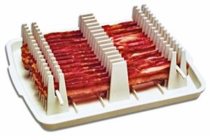 Microwave Bacon Cooker Tray - Crispy & Healthier Bacon