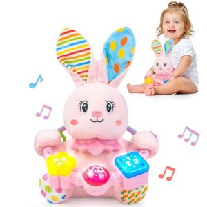 Musical Bunny Stuffed Toy for Infant Learning