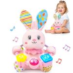 Musical Bunny Stuffed Toy for Infant Learning