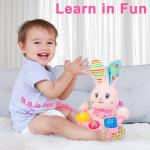 Musical Bunny Stuffed Toy for Infant Learning