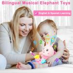 Musical Bunny Stuffed Toy for Infant Learning